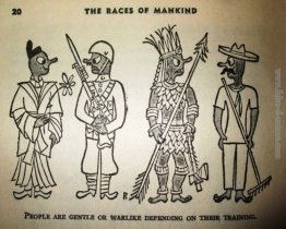 Illustrazione per "The Races of Mankind" di Ruth Benedict e Gene Illustrazione per "The Races of Mankind" di Ruth Benedict e Gene
