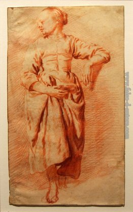 Studio di una donna in abito da contadino Studio di una donna in abito da contadino