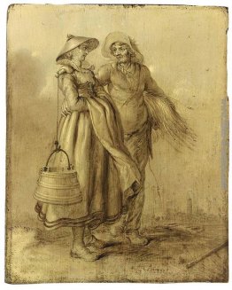 Una coppia amorosa Peasant Conversando Una coppia amorosa Peasant Conversando