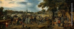 Principi Maurits e Frederik Hendrik di Orange in fiera dei caval Principi Maurits e Frederik Hendrik di Orange in fiera dei caval