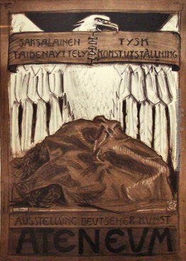 Poster per l'Esposizione tedesco of Art di Ateneum Poster per l'Esposizione tedesco of Art di Ateneum