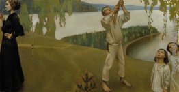 Primavera, studio per gli affreschi Mausoleo di Juselius Primavera, studio per gli affreschi Mausoleo di Juselius