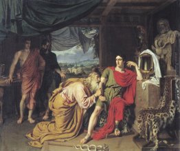 Priamo chiedendo Achille per il corpo di Ettore Priamo chiedendo Achille per il corpo di Ettore