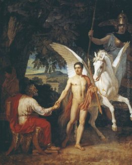 Bellerofonte viene inviato alla campagna contro la Chimera Bellerofonte viene inviato alla campagna contro la Chimera