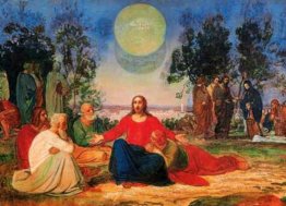 La predicazione di Cristo sul Monte degli Ulivi per la seconda v La predicazione di Cristo sul Monte degli Ulivi per la seconda v