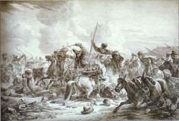 Battaglia di cosacchi con Kirgizes Battaglia di cosacchi con Kirgizes
