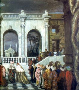 Celebrazione veneziana del XVI secolo. Frammento. Scenografia pe Celebrazione veneziana del XVI secolo. Frammento. Scenografia pe
