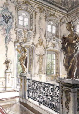 Peterhof Palace. Scala Merchant al Grand Palace Peterhof Palace. Scala Merchant al Grand Palace
