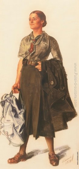 Anita Lopez in forma di esploratore Anita Lopez in forma di esploratore
