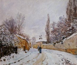 Strada sotto neve, Louveciennes Strada sotto neve, Louveciennes