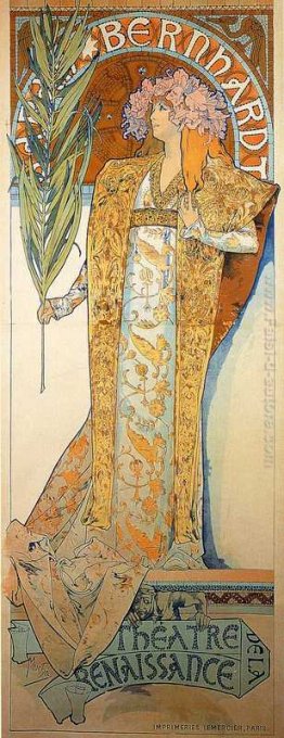 Poster per Victorien Sardou`s Gismonda con Sarah Bernhardt al Th Poster per Victorien Sardou`s Gismonda con Sarah Bernhardt al Th