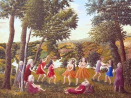 Danza greca in un paesaggio Danza greca in un paesaggio
