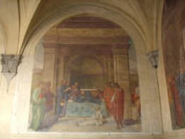 La resurrezione del bambino morto dal cadavere di San Filippo La resurrezione del bambino morto dal cadavere di San Filippo