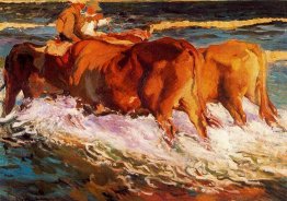 Buoi in mare, studio per "Sole di pomeriggio" Buoi in mare, studio per "Sole di pomeriggio"