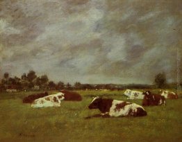 Le mucche in un prato, Mattina Effetto Le mucche in un prato, Mattina Effetto