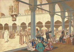 Cortile di Al-Azhar moschea e complesso universitario Cairo Cortile di Al-Azhar moschea e complesso universitario Cairo