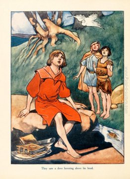 Videro una colomba hoverind sopra la sua testa Videro una colomba hoverind sopra la sua testa