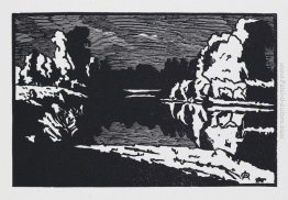 Notte di luna paesaggio Notte di luna paesaggio