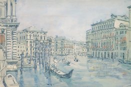 Venezia. Canal Grande. Giorno grigio. Venezia. Canal Grande. Giorno grigio.