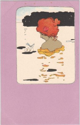 Ragazze con viola circonda Ragazze con viola circonda