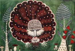 Foresta Uccello con il suo bambino Foresta Uccello con il suo bambino