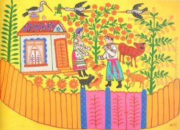 Padrino porta un vitello per Madrina Padrino porta un vitello per Madrina