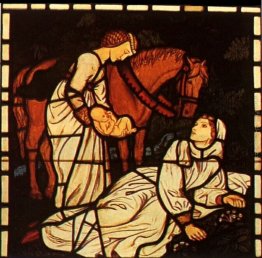 La nascita di Tristano, da 'La storia di Tristano e Isotta' La nascita di Tristano, da 'La storia di Tristano e Isotta'