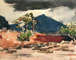 Mt. Strútur, W.-Islanda, una tempesta si avvicina Mt. Strútur, W.-Islanda, una tempesta si avvicina