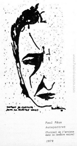 Portret dell'Artista nella finestra Nero Portret dell'Artista nella finestra Nero