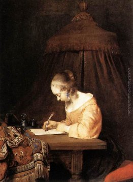 Donna che scrive una lettera Donna che scrive una lettera