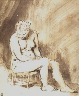 Un Nudo Femminile Seated Un Nudo Femminile Seated