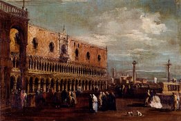 Venezia, una Veduta della Piazzetta guardando a sud con il Palaz Venezia, una Veduta della Piazzetta guardando a sud con il Palaz