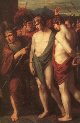 Pilade e Oreste portato come vittime prima di Ifigenia (particol Pilade e Oreste portato come vittime prima di Ifigenia (particol