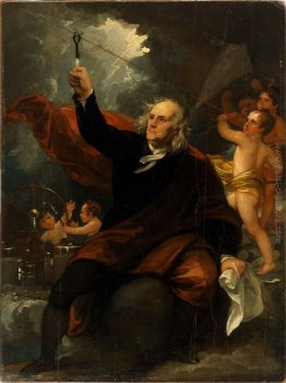 Benjamin Franklin disegno elettricità dal Cielo Benjamin Franklin disegno elettricità dal Cielo