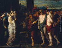 Pilade e Oreste portato come vittime prima di Ifigenia Pilade e Oreste portato come vittime prima di Ifigenia
