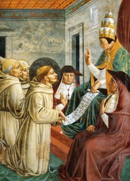 Sogno di Innocenzo III e l'Approvazione della regola (particolar Sogno di Innocenzo III e l'Approvazione della regola (particolar