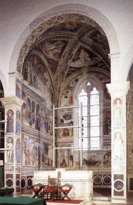 Veduta della Cappella absidale di Sant'Agostino. Ciclo di S. Ago Veduta della Cappella absidale di Sant'Agostino. Ciclo di S. Ago