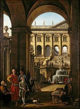 Architettura fantastica con il ritratto di Franciszek Salezy Pot Architettura fantastica con il ritratto di Franciszek Salezy Pot