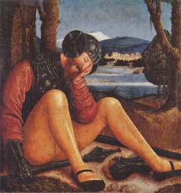 Dormire Guardie tomba con mazza e la spada Dormire Guardie tomba con mazza e la spada