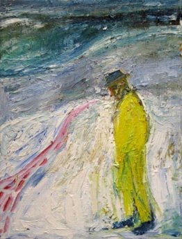 L'uomo che cammina nella neve L'uomo che cammina nella neve