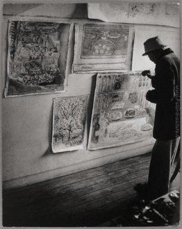 Bonnard peignant ses quatre toiles (dont "l'Amandier") Bonnard peignant ses quatre toiles (dont "l'Amandier")