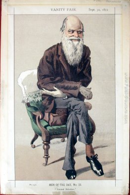 Caricatura di Charles Darwin dalla rivista Vanity Fair Caricatura di Charles Darwin dalla rivista Vanity Fair