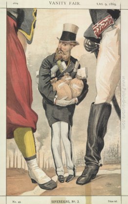 Sovrani No.30 Caricatura di Leopoldo II del Belgio Sovrani No.30 Caricatura di Leopoldo II del Belgio
