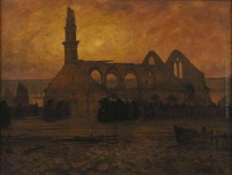 Lamento delle donne Camaret intorno alla cappella di bruciato-Ro Lamento delle donne Camaret intorno alla cappella di bruciato-Ro