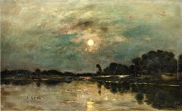 Riverbank in Moonlight Riverbank in Moonlight