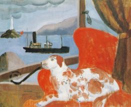 Cina cane in una finestra St Ives Cina cane in una finestra St Ives