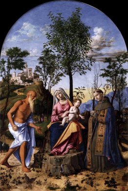 Madonna dell'Albero arancione con San Ludovico di Tolosa e San G Madonna dell'Albero arancione con San Ludovico di Tolosa e San G