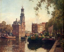 Mercato dei fiori sul Singel, Amsterdam, con il Munttoren Beyond Mercato dei fiori sul Singel, Amsterdam, con il Munttoren Beyond