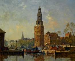 Una vista del Montelbaanstoren Amsterdam Una vista del Montelbaanstoren Amsterdam
