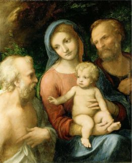 La Sacra Famiglia con San Girolamo La Sacra Famiglia con San Girolamo
